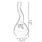 Uniquewise Decorative Modern Table Flower Vase Aluminium-Casted, Two Tone Brown and Gold 10 Inch QI004136 - alternate 2